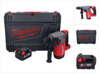 Martillo combinado a batería Milwaukee M18 ONEFHX-501X 18 V 2,5 J SDS-Plus sin escobillas + 1x batería 5,0 Ah + caja HD - sin cargador