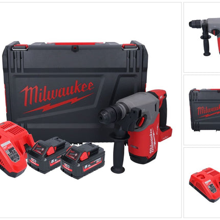Milwaukee M18 ONEFHX-552X Akku Kombihammer 18 V 2,5 J SDS-Plus ( 4933478504 ) Brushless + 2x Akku 5,5 Ah + Ladegerät + HD-Box