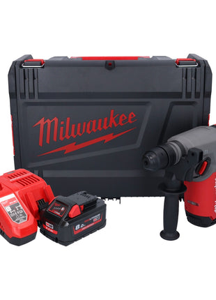 Milwaukee M18 ONEFHX-801X Akumulatorowy młot udarowo-obrotowy 18 V 2,5 J SDS-Plus Brushless + 1x akumulator 8,0 Ah + ładowarka + skrzynka HD