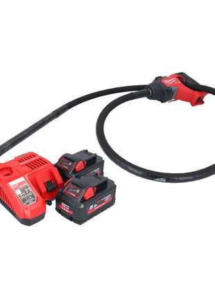 Vibrateur à béton sur batterie Milwaukee M18 FCVN24-552 18 V 2,4 m sans balais + 2x batterie 5,5 Ah + chargeur