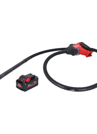 Vibrateur à béton sur batterie Milwaukee M18 FCVN24-801 18 V 2,4 m sans balais + 1x batterie 8,0 Ah - sans chargeur