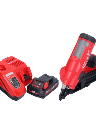 Milwaukee M18 FFN-301 Akku Nagler 18 V 50 - 90 mm Brushless + 1x Akku 3,0 Ah + Ladegerät