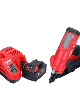 Clavadora a batería Milwaukee M18 FFN-401 18 V 50 - 90 mm sin escobillas + 1x batería 4,0 Ah + cargador