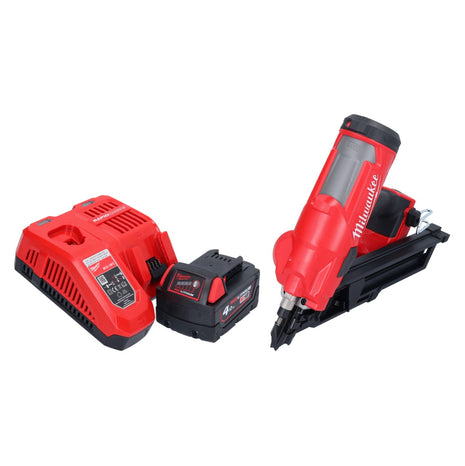 Milwaukee M18 FFN-401 Akku Nagler 18 V 50 - 90 mm Brushless + 1x Akku 4,0 Ah + Ladegerät