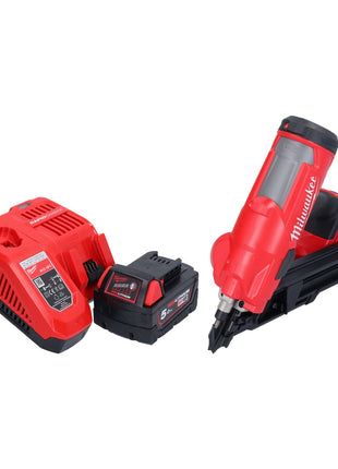 Milwaukee M18 FFN-501 Akku Nagler 18 V 50 - 90 mm Brushless + 1x Akku 5,0 Ah + Ladegerät