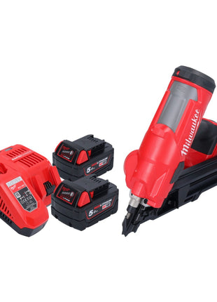 Milwaukee M18 FFN-502 Akku Nagler 18 V 50 - 90 mm Brushless + 2x Akku 5,0 Ah + Ladegerät