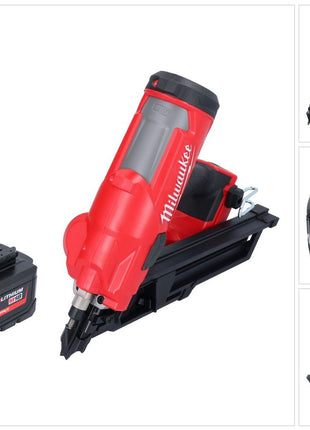 Clavadora a batería Milwaukee M18 FFN-551 18 V 50 - 90 mm sin escobillas + 1x batería 5,5 Ah - sin cargador