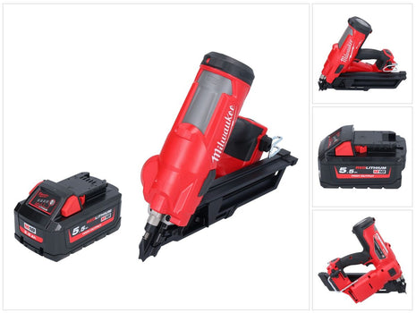 Milwaukee M18 FFN-551 Gwoździarka akumulatorowa 18 V 50 - 90 mm bezszczotkowa + 1x akumulator 5,5 Ah - bez ładowarki