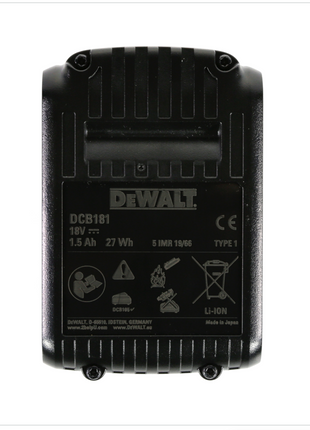 Dewalt DCB 181 Akku 18V 1,5 Ah / 1500 mAh XR Li-Ion Akku - Toolbrothers