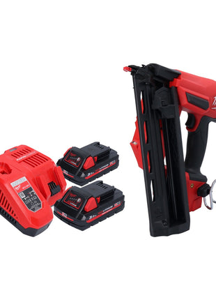 Milwaukee M18 FN16GA-302 Akku Nagler 18 V 32 - 64 mm Brushless + 2x Akku 3,0 Ah + Ladegerät