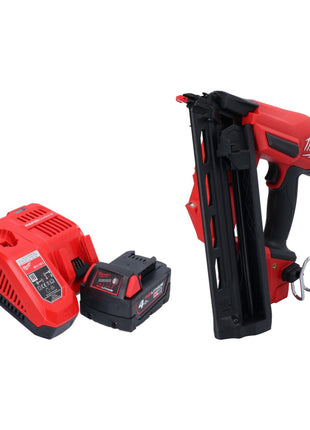 Milwaukee M18 FN16GA-401 Gwoździarka akumulatorowa 18 V 32 - 64 mm bezszczotkowa + 1x akumulator 4,0 Ah + ładowarka