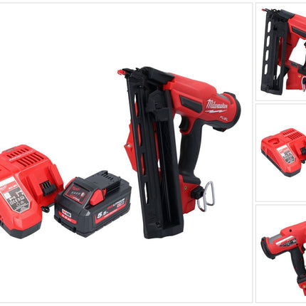 Milwaukee M18 FN16GA-551 Chiodatrice a batteria 18 V 32 - 64 mm brushless + 1x batteria 5,5 Ah + caricatore