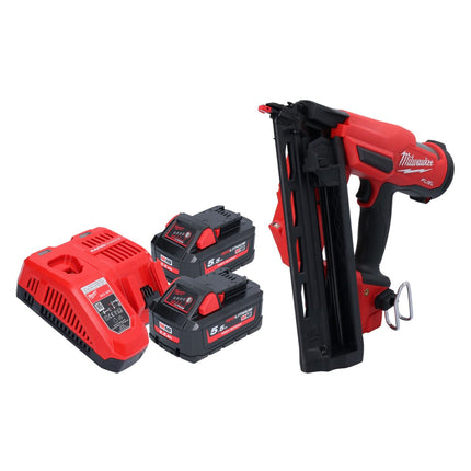 Milwaukee M18 FN16GA-552 Chiodatrice a batteria 18 V 32 - 64 mm brushless + 2x batteria 5,5 Ah + caricabatterie