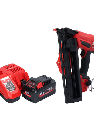 Milwaukee M18 FN16GA-801 Cloueur sans fil 18 V 32 - 64 mm Brushless + 1x batterie 8,0 Ah + chargeur