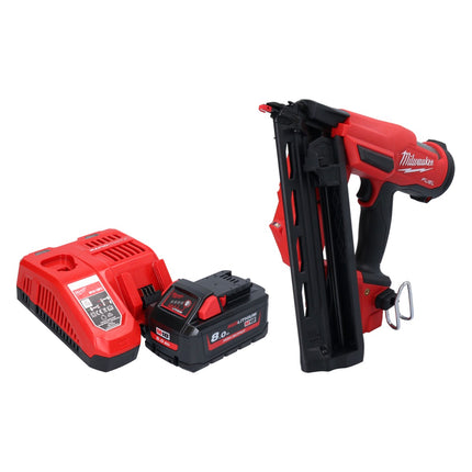 Milwaukee M18 FN16GA-801 Chiodatrice a batteria 18 V 32 - 64 mm brushless + 1x batteria 8,0 Ah + caricatore