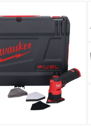 Meuleuse à pointes sur batterie Milwaukee M12 FDSS-251X 12 V 88,8 x 63,5 mm sans balais + 1x batterie 2,5 Ah + boîtier HD - sans chargeur