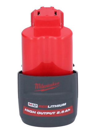 Milwaukee M12 FDSS-251X akumulatorowa szlifierka punktowa 12 V 88,8 x 63,5 mm bezszczotkowa + 1x akumulator 2,5 Ah + skrzynka HD - bez ładowarki