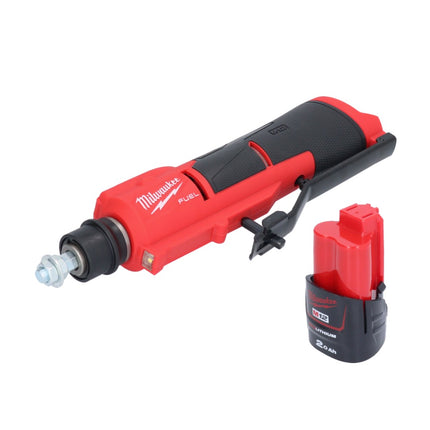 Milwaukee M12 FTB-201 Raschiagomme a batteria 12 V 7/16" Hex Brushless + 1x batteria ricaricabile 2.0 Ah - senza caricabatterie