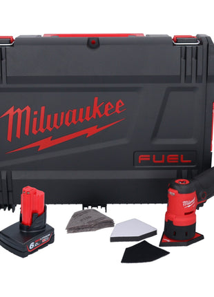 Milwaukee M12 FDSS-601X akumulatorowa szlifierka punktowa 12 V 88,8 x 63,5 mm bezszczotkowa + 1x akumulator 6,0 Ah + skrzynka HD - bez ładowarki