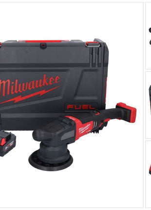 Milwaukee M18 FROP21-501X Akumulatorowa polerka mimośrodowa 18 V 150 mm bezszczotkowa + 1x akumulator 5,0 Ah + ładowarka + pudełko HD