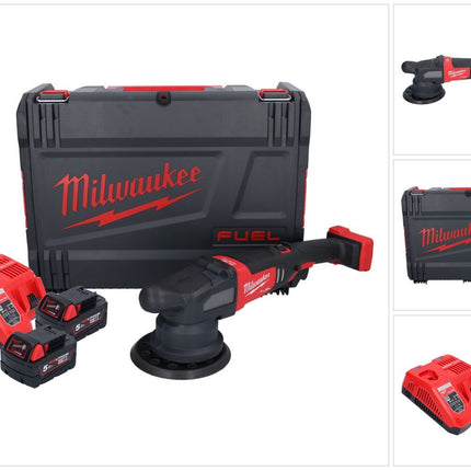 Milwaukee M18 FROP21-502X Akku Exzenter Polierer 18 V 150 mm ( 4933478837 ) Brushless + 2x Akku 5,0 Ah + Ladegerät + HD-Box