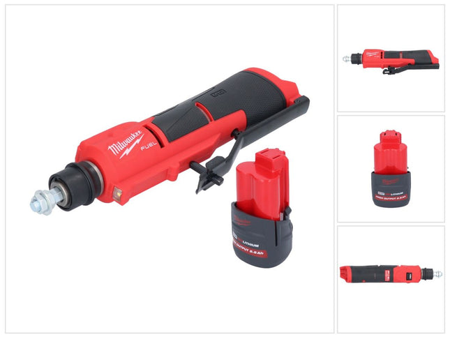 Milwaukee M12 FTB-251 Raschiagomme a batteria 12 V 7/16" Hex Brushless + 1x batteria ricaricabile 2,5 Ah - senza caricabatterie