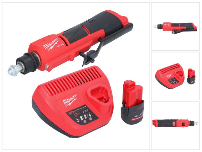 Milwaukee M12 FTB-251 Raschiagomme a batteria 12 V 7/16" Hex Brushless + 1x batteria ricaricabile 2,5 Ah + caricabatterie