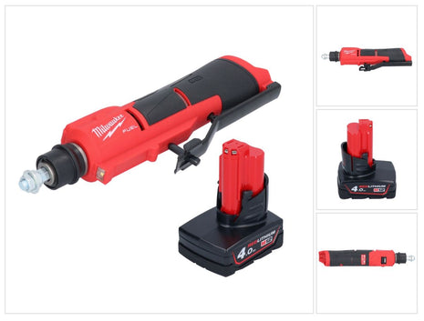 Milwaukee M12 FTB-401 Akumulatorowy skrobak do opon 12 V 7/16" Hex Bezszczotkowy +1x akumulator 4,0 Ah - bez ładowarki