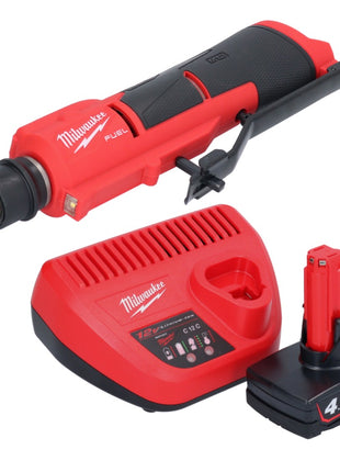 Milwaukee M12 FTB-401 desbastadora de neumáticos a batería 12 V 7/16" Hex Brushless + 1x batería 4.0 Ah + cargador