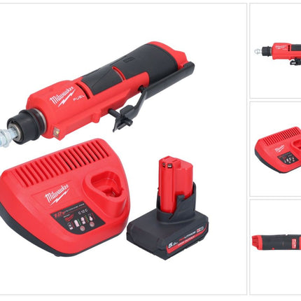 Milwaukee M12 FTB-501 Akku Reifenaufrauer 12 V 7/16" Hex Brushless + 1x Akku 5,0 Ah + Ladergerät