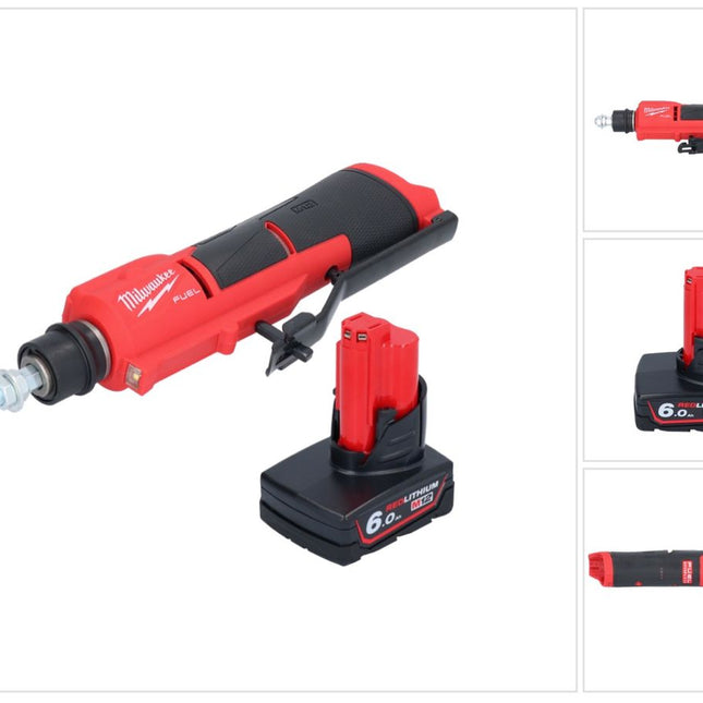 Milwaukee M12 FTB-601 Raschiagomme a batteria 12 V 7/16" Hex Brushless + 1x batteria ricaricabile 6,0 Ah - senza caricabatterie