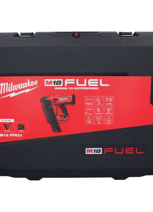 Cloueur à batterie Milwaukee M18 FFN21-301C 18 V 50 - 90 mm sans balais + 1x batterie 3,0 Ah + chargeur + coffret