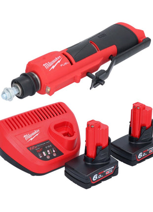 Milwaukee M12 FTB-602 Akku Reifenaufrauer 12 V 7/16" Hex Brushless + 2x Akku + Ladegerät