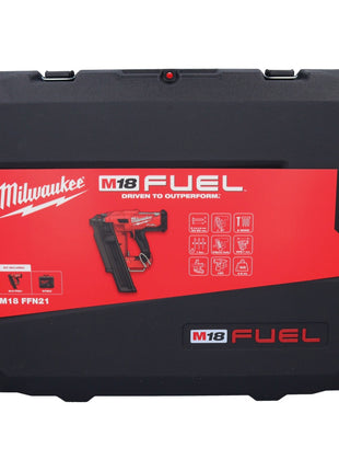 Milwaukee M18 FFN21-401C Gwoździarka akumulatorowa 18 V 50 - 90 mm bezszczotkowa + 1x akumulator 4,0 Ah + walizka - bez ładowarki