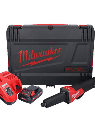 Milwaukee M18 FDGROVPDB-301X Akku Geradschleifer 18 V Brushless + 1x Akku 3,0 Ah + Ladegerät + HD Box