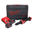 Milwaukee M18 FDGROVPDB-552X Akku Geradschleifer 18 V Brushless + 2x Akku 5,5 Ah + Ladegerät + HD Box