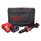 Milwaukee M18 FDGROVPDB-801X Akumulatorowa szlifierka prosta 18 V bezszczotkowa + 1x akumulator 8,0 Ah + ładowarka + pudełko HD