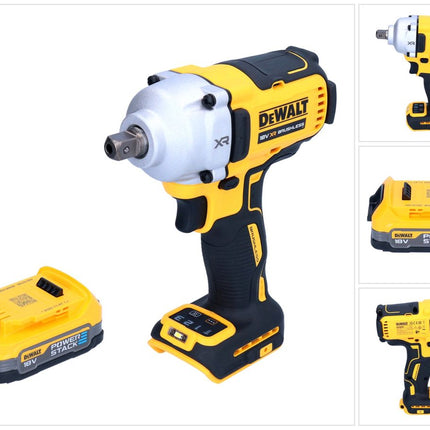 Avvitatore a impulsi a batteria DeWalt DCF 892 N 18 V 812 Nm 1/2" brushless + 1x batteria Powerstack 1,7 Ah - senza caricabatterie
