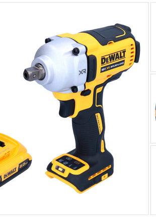 DeWalt DCF 892 N Clé à choc sans fil 18 V 812 Nm 1/2'' Brushless + 1x batterie 2,0 Ah - sans chargeur