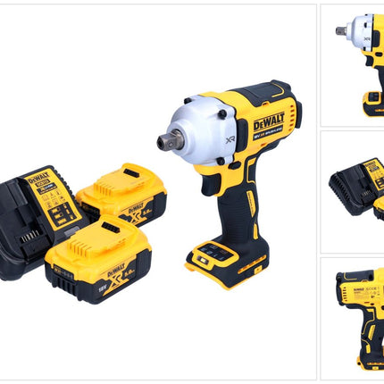 Avvitatore a impulsi a batteria DeWalt DCF 892 P2 18 V 812 Nm 1/2" brushless + 2x batteria ricaricabile 5,0 Ah + caricabatterie
