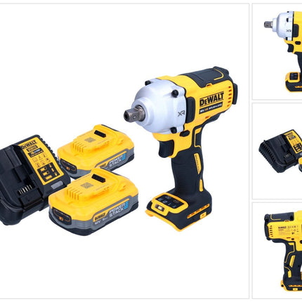 Avvitatore a impulsi a batteria DeWalt DCF 892 H2 18 V 812 Nm 1/2" brushless + 2x batteria Powerstack 5,0 Ah + caricatore