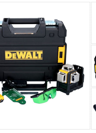 Dewalt DCE 089 D1G laser multilignes sans fil 12 V 3x 360 grn + 1x batterie 2,0 Ah + chargeur + TSTAK