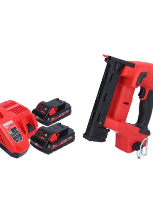 Grapadora a batería Milwaukee M18 FNCS18GS-302X 18 V 9,5 - 38 mm sin escobillas + 2x batería 3,0 Ah + cargador + caja HD