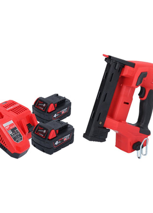 Milwaukee M18 FNCS18GS-402X Akku Tacker 18 V 9,5 - 38 mm Brushless + 2x Akku 4,0 Ah + Ladegerät + HD Box