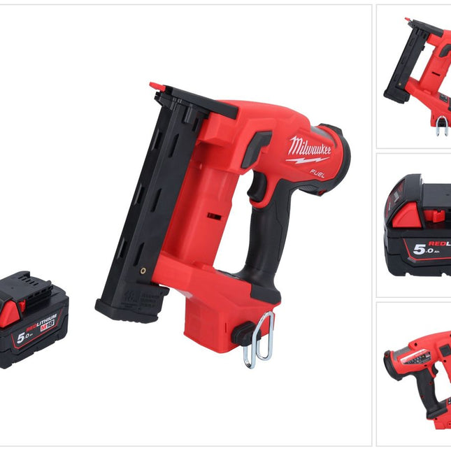 Milwaukee M18 FNCS18GS-501X Akku Tacker 18 V 9,5 - 38 mm Brushless + 1x Akku 5,0 Ah + HD Box - ohne Ladegerät