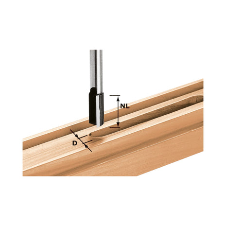 Festool HW S8 D24/20 Nutfräser 24 x 20 x 60 x 8 mm ( 490974 ) für Oberfräse OF 900, OF 1000, OF 1010, OF 1010 R, OF 1400, OF 2000, OF 2200