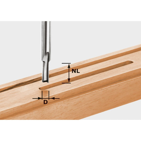 Festool HW S8 D6/14 Écrou 6 x 14 x 55 x 8 mm ( 490955 ) pour Dfonceuse OF 900, OF 1000, OF 1010, OF 1010 R, OF 1400, OF 2000, OF 2200