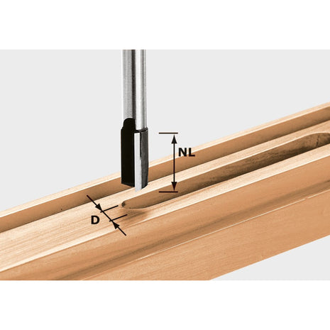 Festool HW S8 D18/30 Nutfrser 18 x 30 x 65 x 8 mm ( 490969 ) fr Dfonceuse OF 900, OF 1000, OF 1010, OF 1010 R, OF 1400, OF 2000, OF 2200