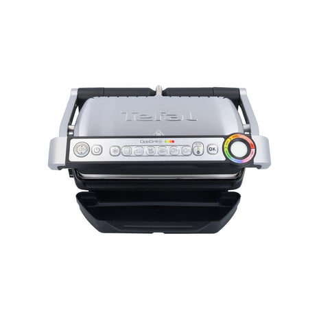 Tefal Optigrill+ GC712D34 Kontaktgrill 2000 Watt 80 - 250 °C silber / schwarz