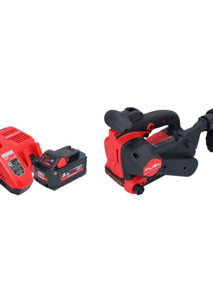 Lijadora de banda a batería Milwaukee M18 FBTS75-551 18 V 75 x 457 mm sin escobillas + 1x batería 5,5 Ah + cargador